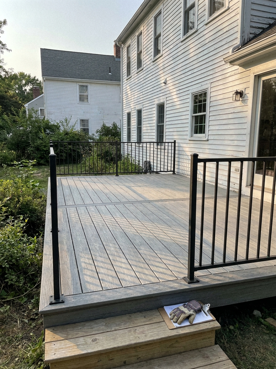 Deck backyard